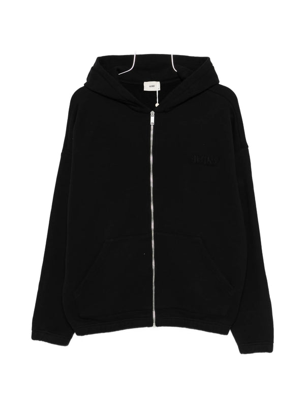 Felpa full zip con cappuccio