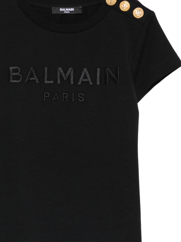 T-shirt con bottoni