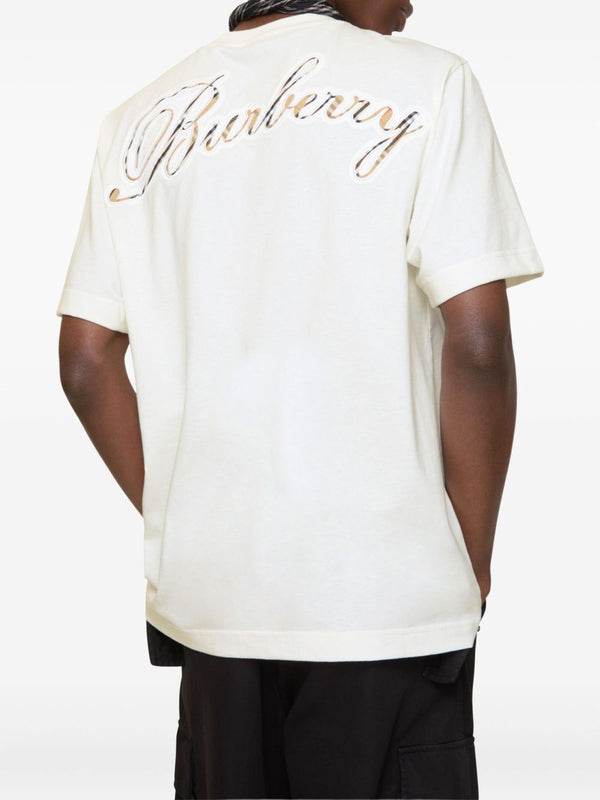Check Cursive Logo T-shirt