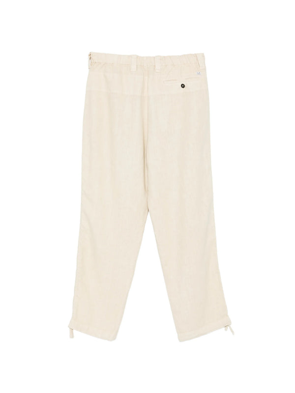 Linen cargo trousers