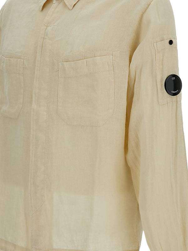 Camicia in lino a maniche lunghe
