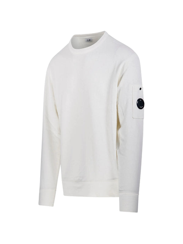 Crewneck sweatshirt in malfilè fleece