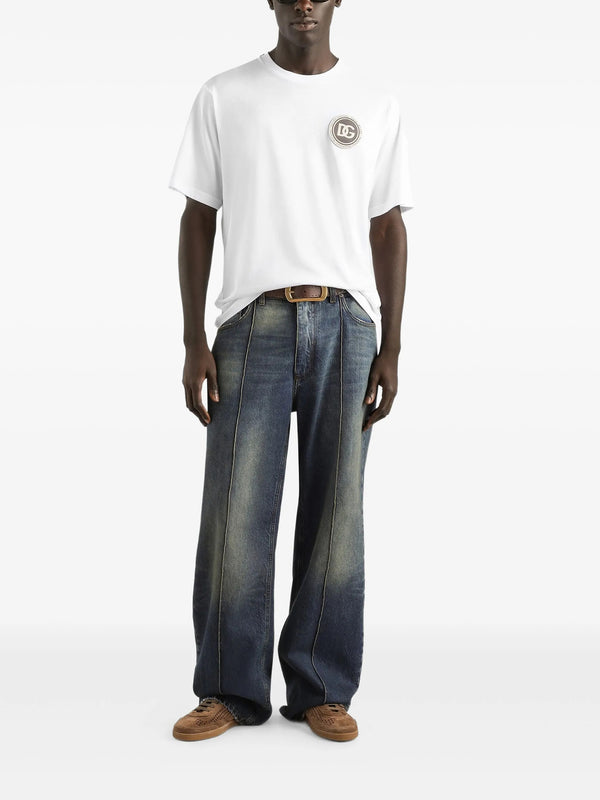 Cotton T-shirt with patch