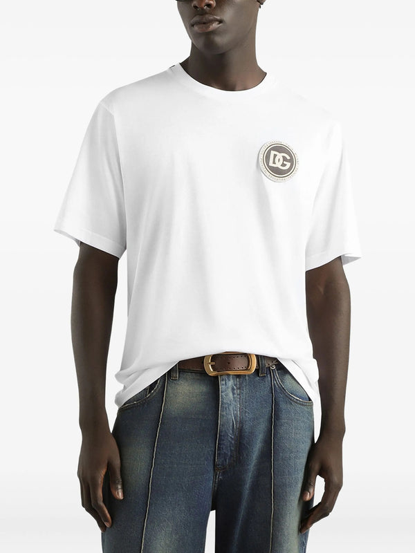 Cotton T-shirt with patch