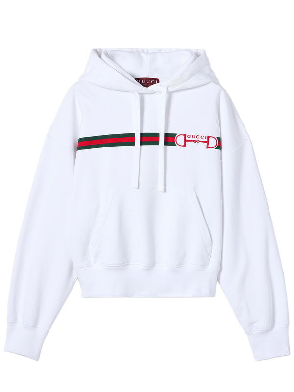 Cotton jersey sweatshirt with print