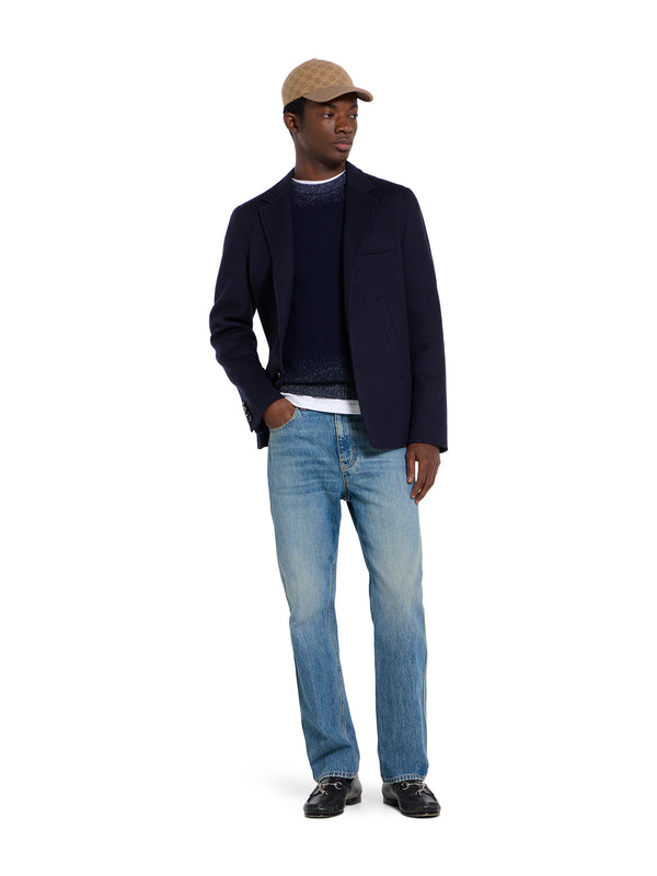 Pantalone slim-fit in denim di cotone