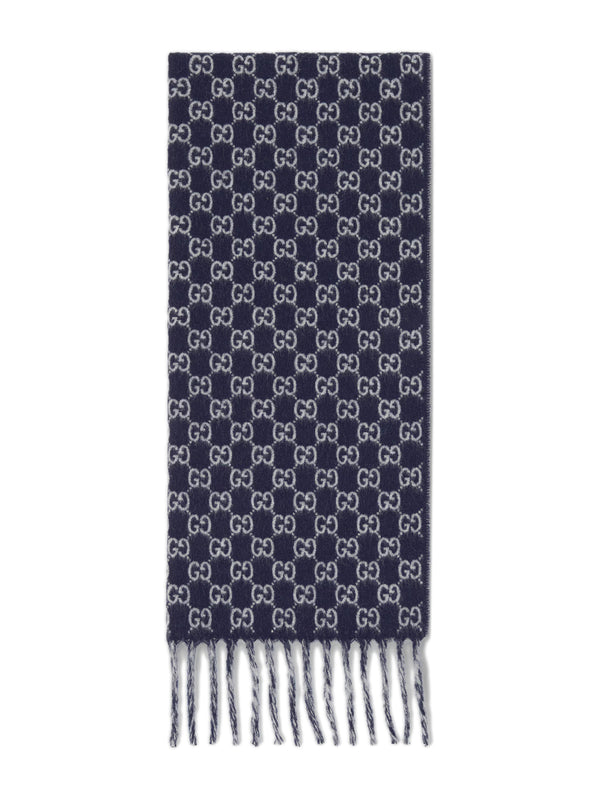 GG wool cashmere scarf