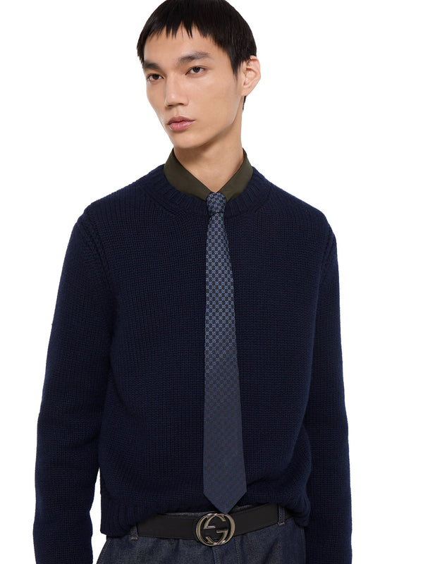 Cravatta in seta GG jacquard