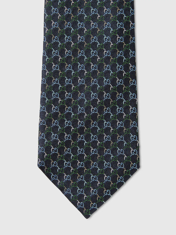 Cravatta in seta GG jacquard