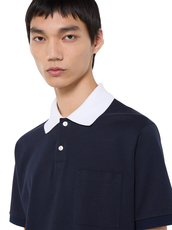Polo in piquet di cotone stretch