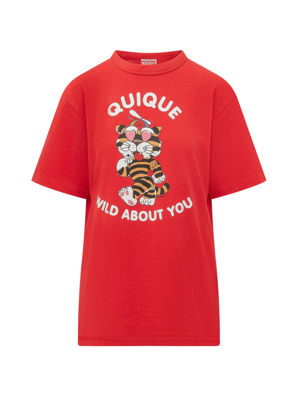 T-shirt unisex 'Kenzo Cartoon' in cotone