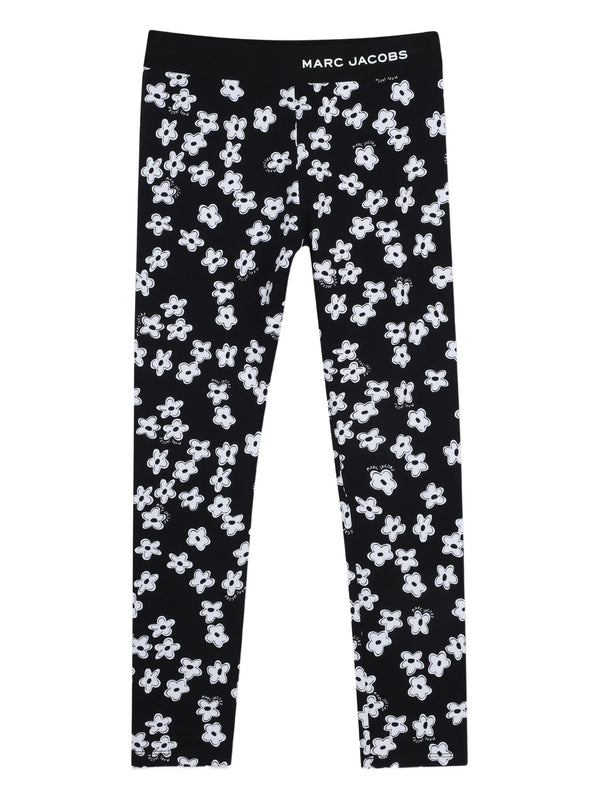 Floral-print leggings