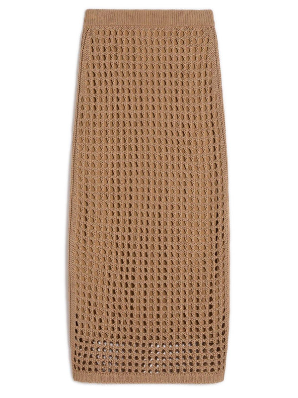 Mesh cotton skirt