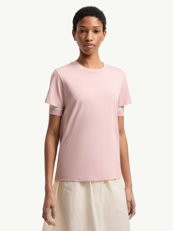 Cotton T-shirt with embroidered logo