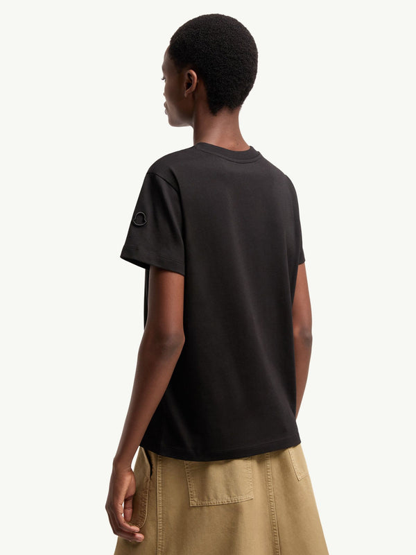 Cotton T-shirt with embroidered logo