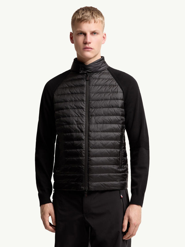 Padded Zip-Up Cardigan