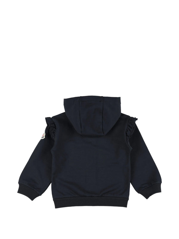 Cotton set with ruffled hem