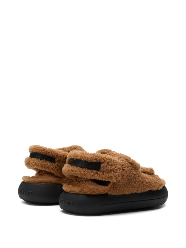 Sandali in shearling