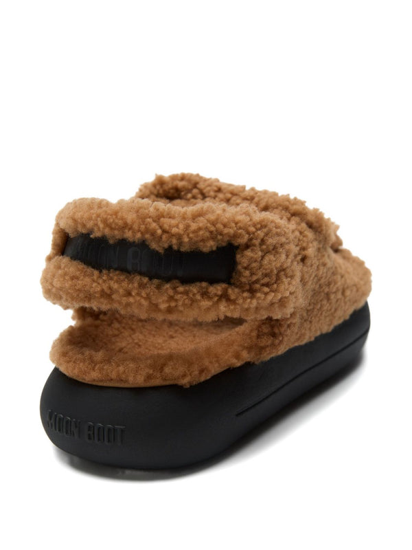 Sandali in shearling