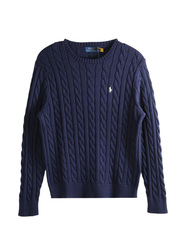 Maglia in cotone a trecce