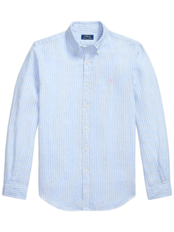 Camicia in lino a righe