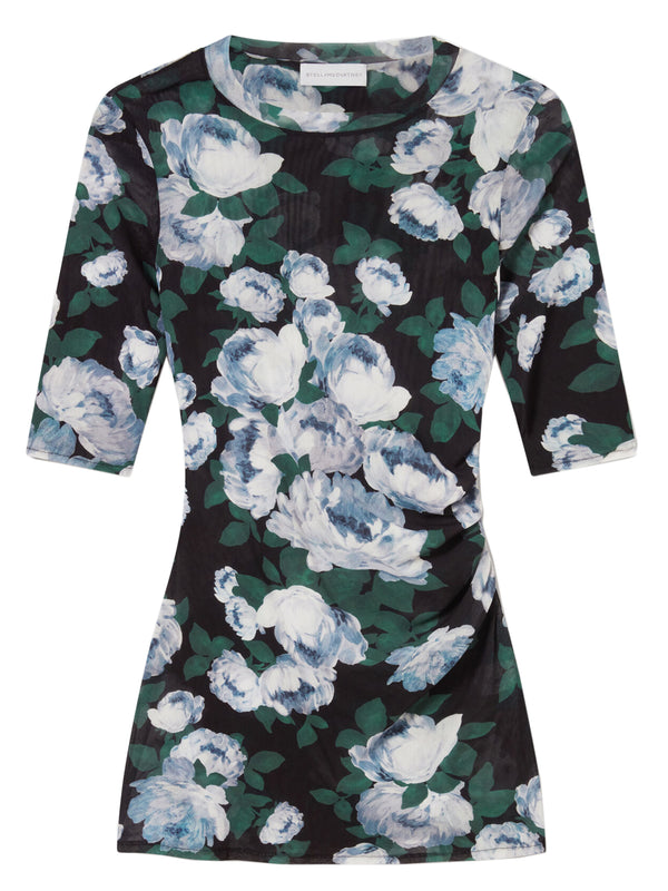 Floral Mesh Top