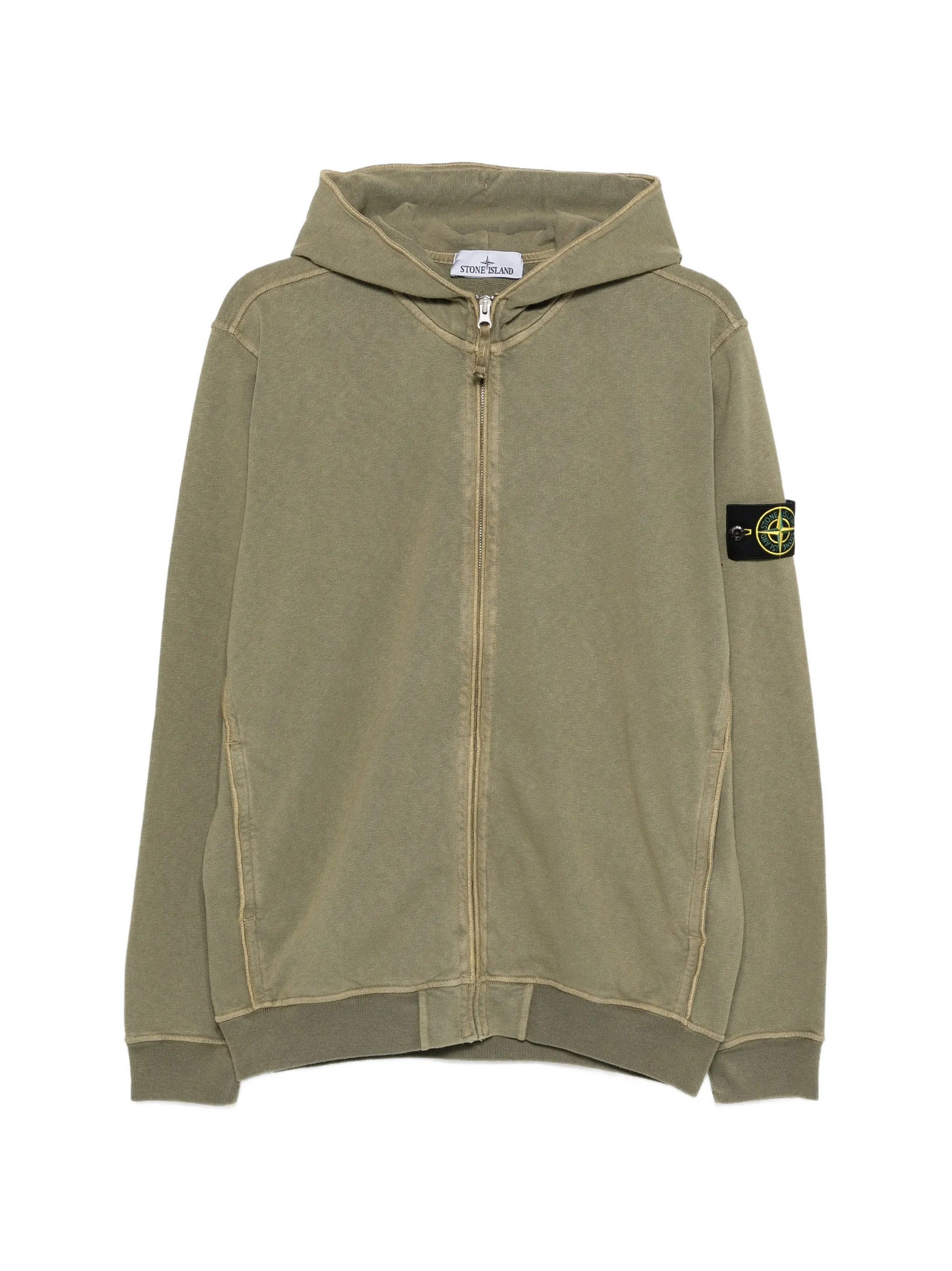 Full zip sweatshirt STONE ISLAND Verde | Grifo210