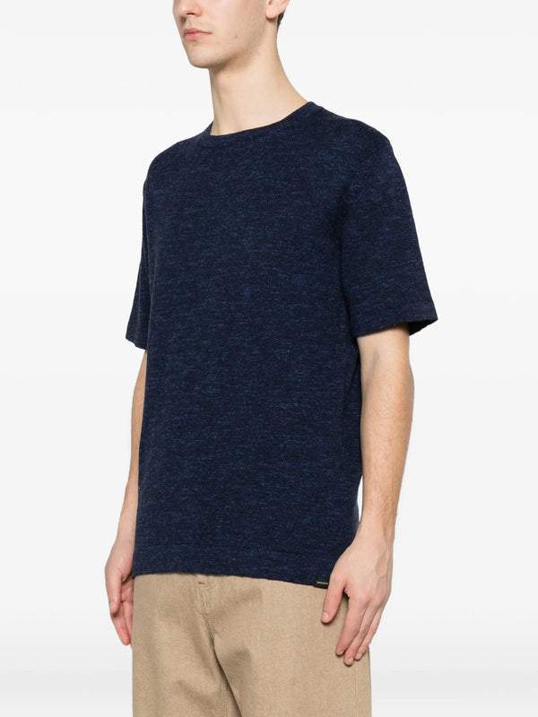 T-shirt in cotone e lino