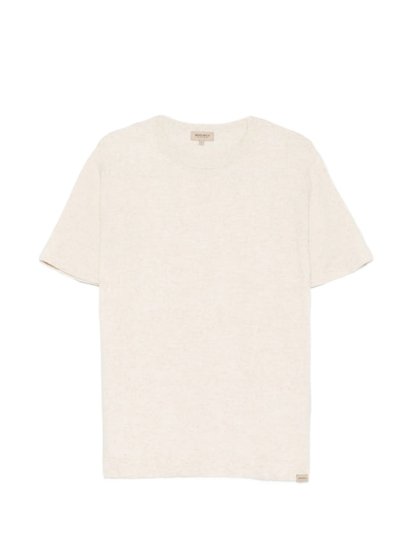T-shirt in cotone e lino