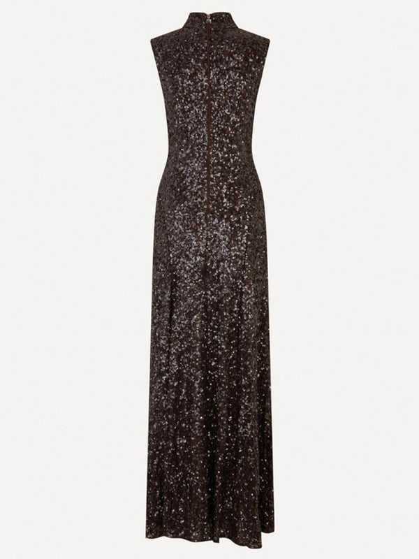 Sequins Flared Maxi Dress
