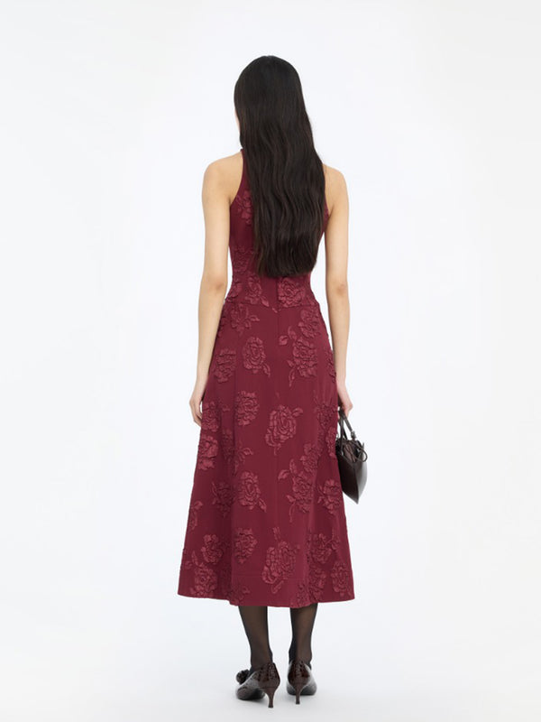 Sequins Flared maxi dress