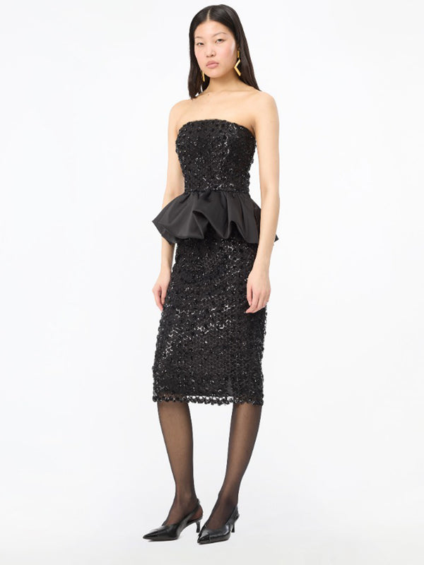 Sequins midi skirt
