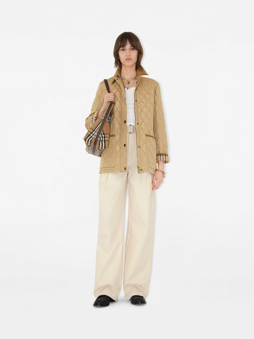 Quilted Nylon Barn Jacket