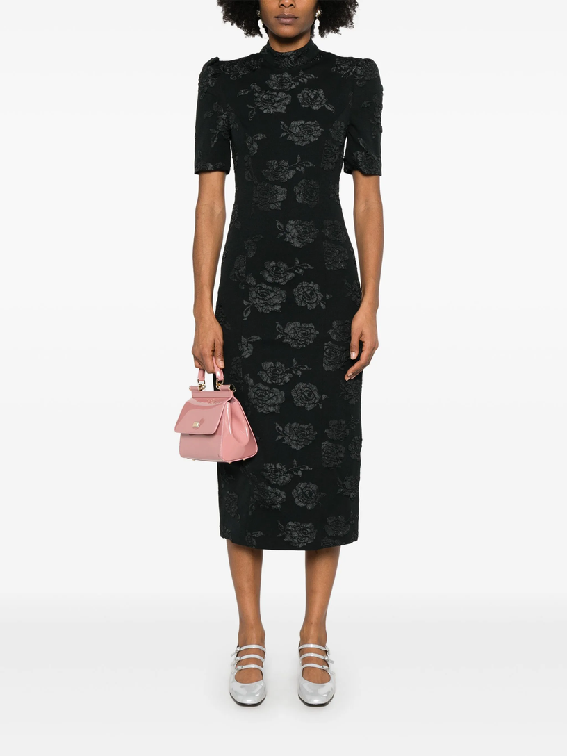 Midi jacquard dress