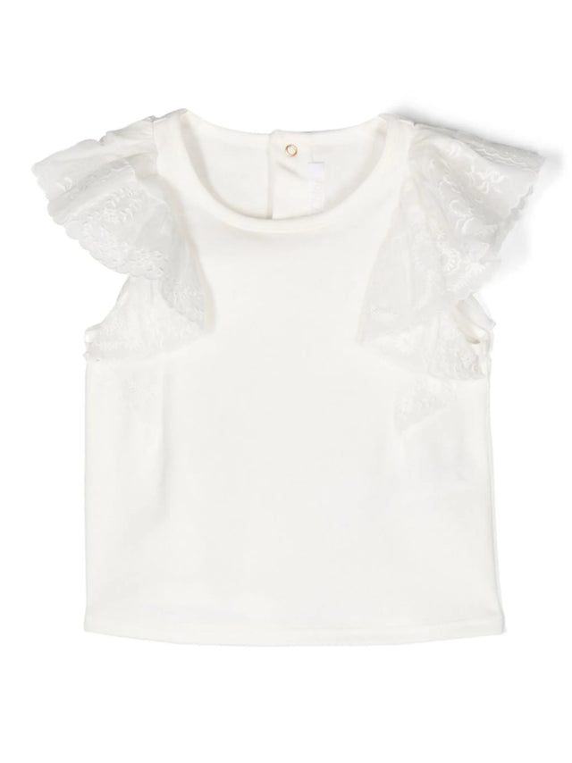 T-shirt con volant
