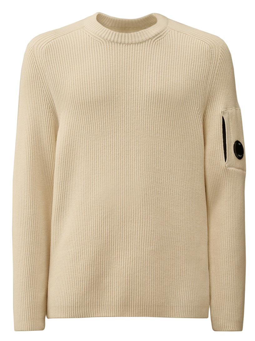 Full Rib Crewneck Lens Sweater