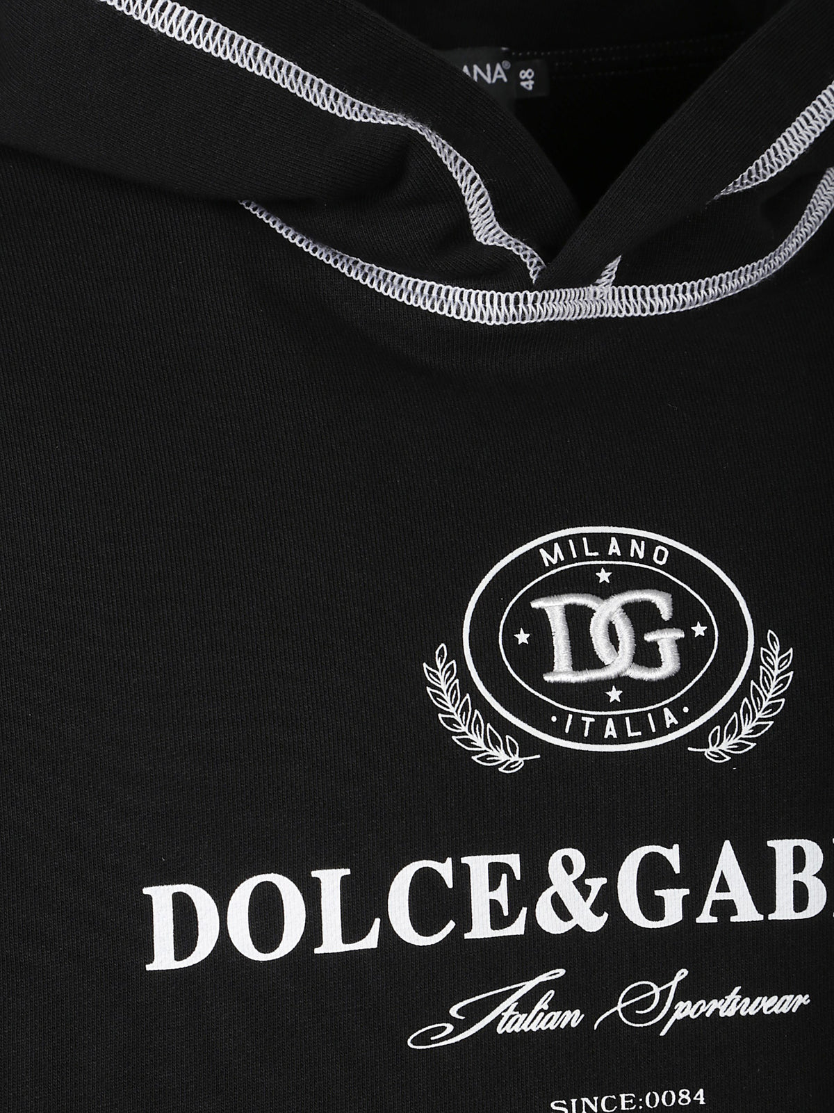 Felpa con cappuccio stampa Dolce&Gabbana