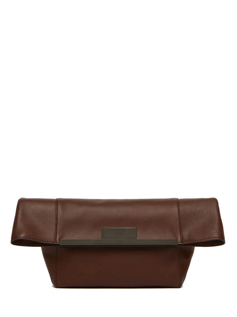 Clasp Clutch in leather