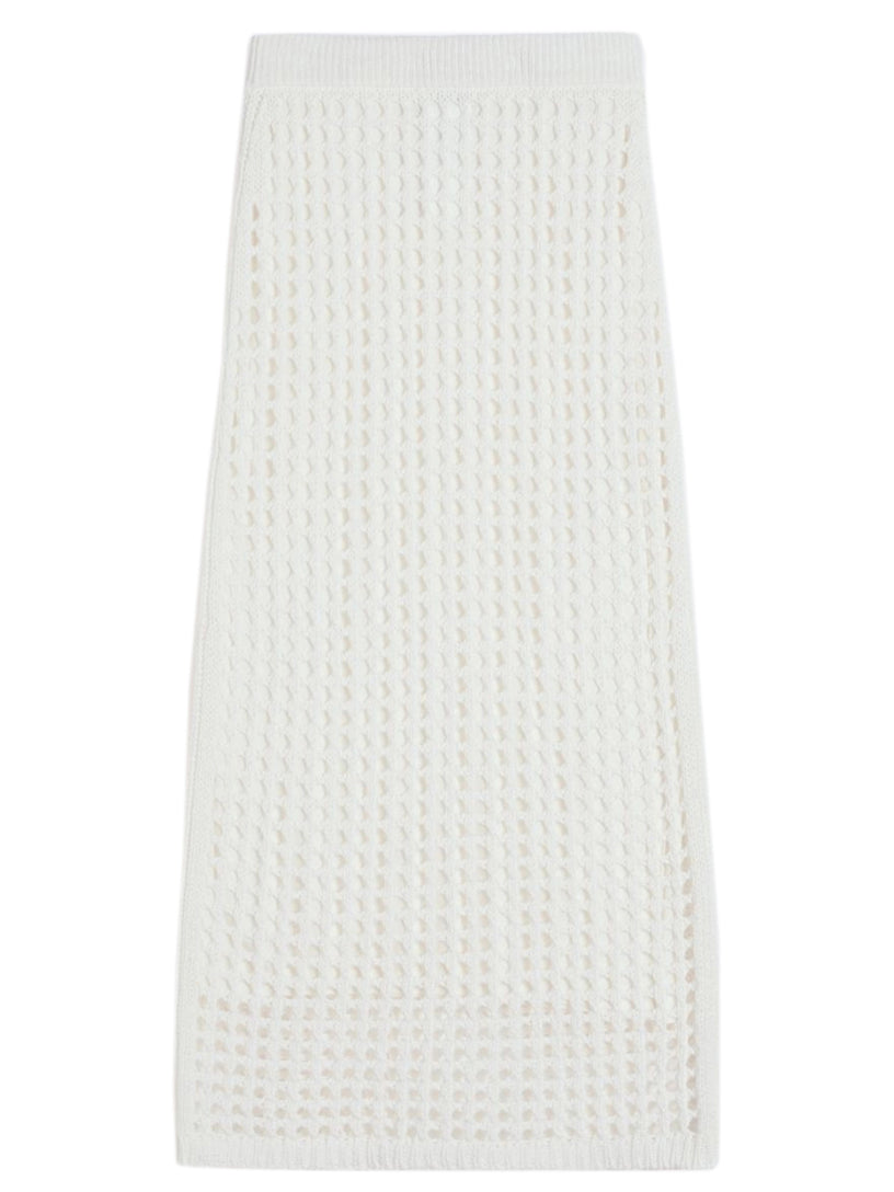 Mesh cotton skirt