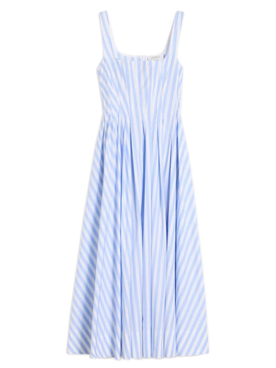 Long cotton poplin dress