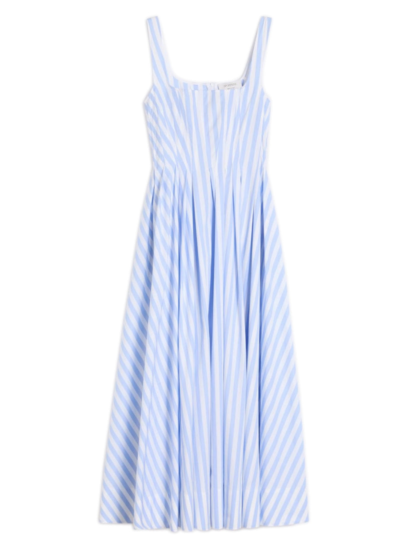 Long cotton poplin dress