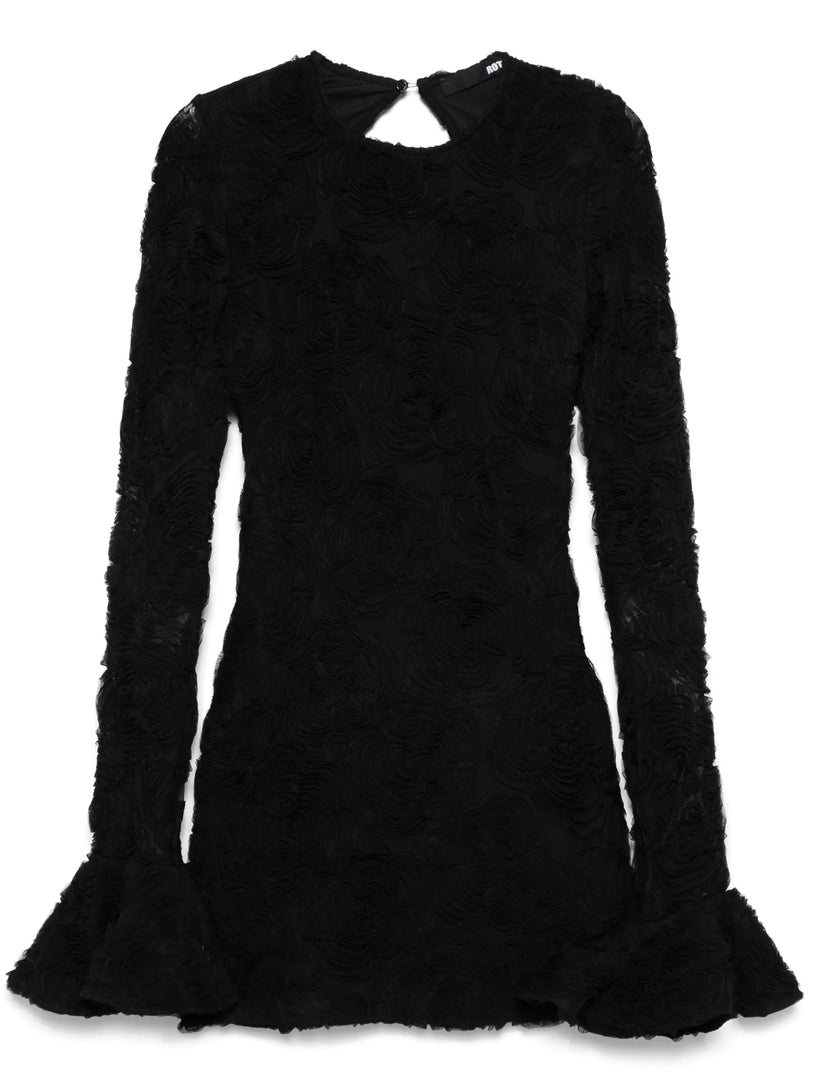 Floral mesh mini dress