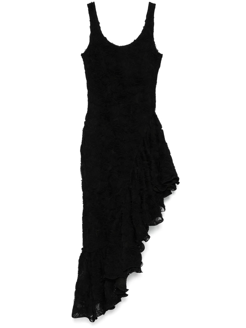 Floral mesh ruffle dress ROTATE Nero | Grifo210 Floral mesh ruffle dress ROTATE Nero | Grifo210