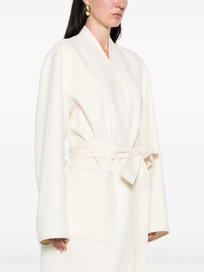 Double-faced kimono style coat