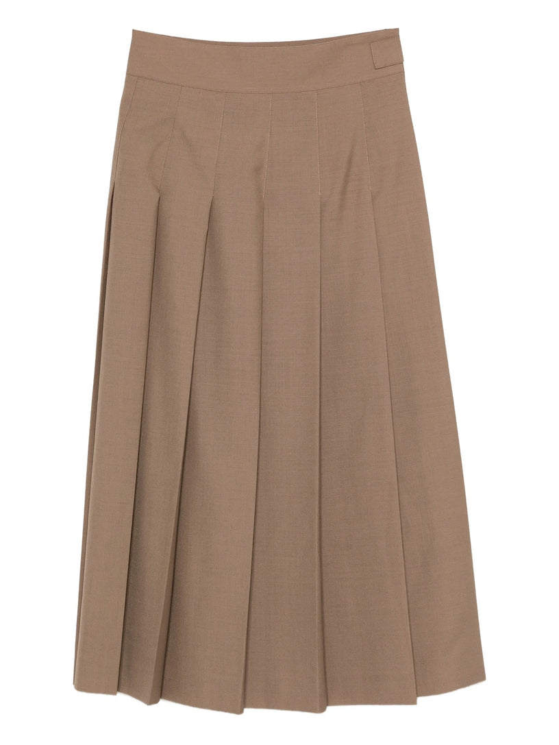 Plissé wrap skirt