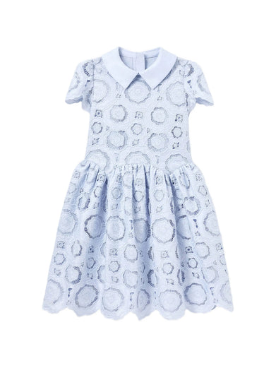 3D flower lace dress
