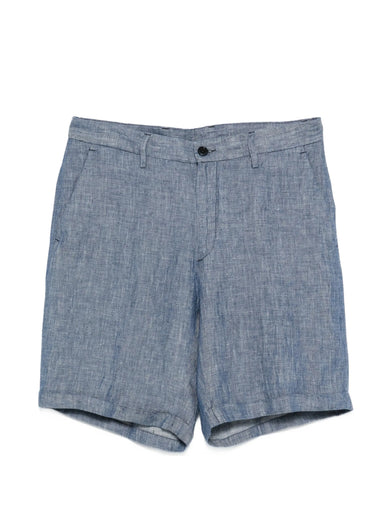 Linen bermuda shorts