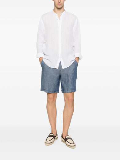 Linen bermuda shorts