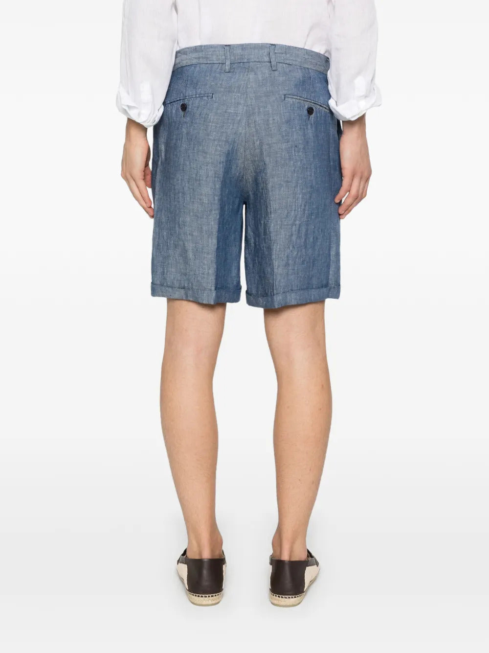Linen bermuda shorts