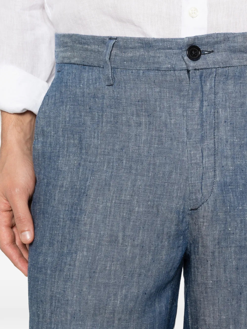 Linen bermuda shorts